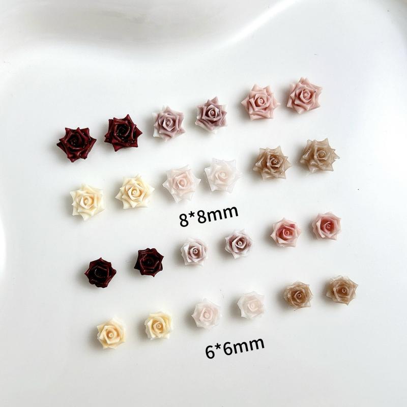 Other - ネイルチップ 夜光 バラ 花柄 装飾 ソフト 人工花 指甲用 アクセサリー 山茶花 デザイン かわいい ピンク系 花モチーフ 華やか 日常使い 指先 おしゃれ 装飾品 人気スタイル