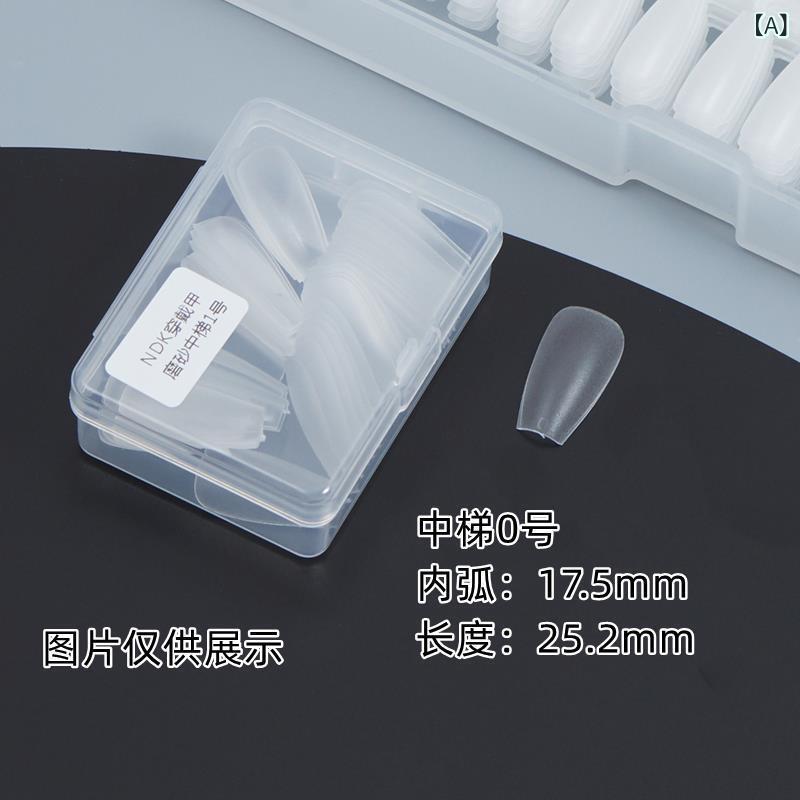 Other - ネイルチップ 磨砂 中長 梯形 単色 補充セット 超薄 無痕 免刻磨 女性用 爪先ケア 軽量 ナチュラルデザイン ピンク系 ブラウン系 日常使い つけ心地抜群 耐久性 透明感 セルフネイル ファッションアクセサリー シンプルスタイル