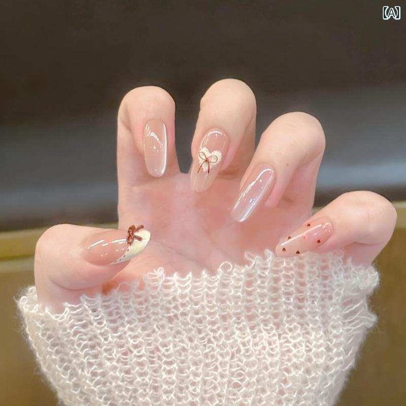 ネイルシール かわいい 蝶結び デザイン メイクアップ ピース デコレーション かわいい 蝶結び 貼り付け シール 爪 装飾 ファッション アクセサリー スイート スタイル 女子 向け 簡単 取り外し 可能 デコレーション ピース メイク アップ アクセサ