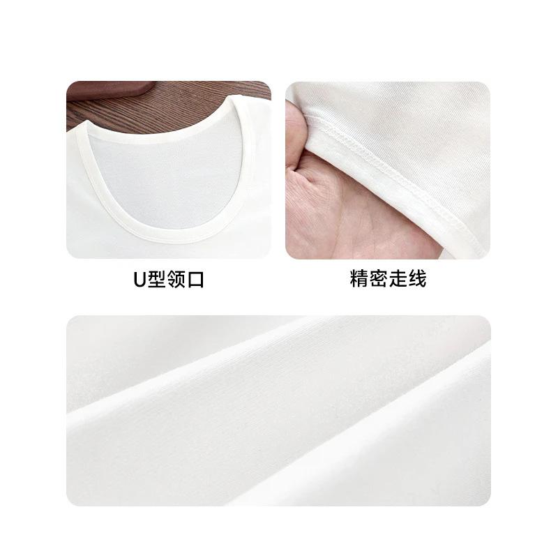 Rakuten - Tシャツ レディース 粉色 Uネック 正肩 短袖 夏 上衣 幅広 ゆったり 半袖 トップス 女性用 綿素材 軽量 吸湿速乾 接触冷感 ピンク ブラウス インナー 普段使い 春夏 カジュアル
