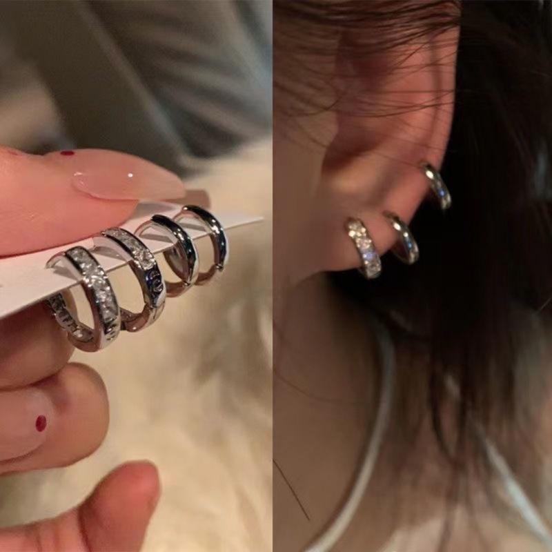 Rubellite - イヤリング 女性用 耳飾り 耳リング 耳ピアス デザイン性 シンプル 普段使い 銀色 シルバー 軽量 ファッション アクセサリー ジュエリー 日常 ギフト かわいい モダン 洗練