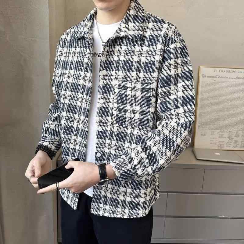 シャツ コート メンズ 春夏 秋冬 成熟 ステディ 翻領 外 着用 トップス ジャケット トレンド 百搭 綿混 軽量 通勤 普段使い カジュアル..