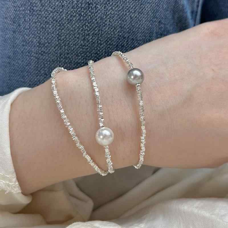 シルバーペンダント ネックレス 人工真珠 装飾 女性用 シンプル フラグメントシル...