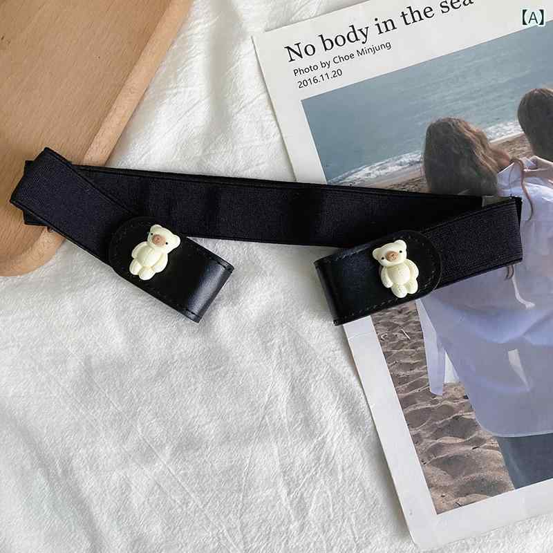 レディース 腰ベルト デニムパンツ 腰封 コルセット 伸縮性 弾力 松緊バンド 免打孔 装飾 百搭 普段使い 軽量 コットン素材 ハイウエスト 調整可能 ファッション小物