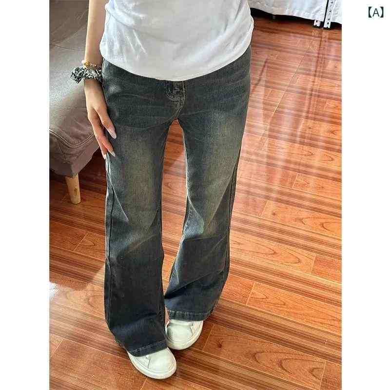 ジーンズ 女性用 ハイウエスト ストレッチ スリムフィット ヒップアップ レギュラーレッグ ロングパンツ デニム素材 軽量 吸湿速乾 普段使い 通勤 通学 秋冬 カジュアルスタイル 2
