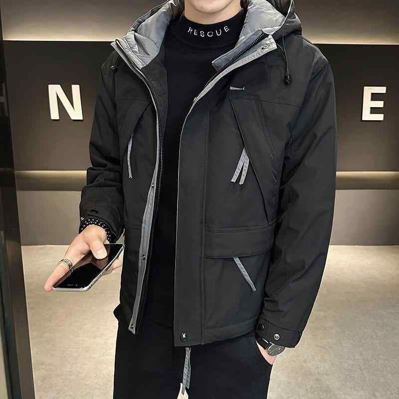 ジャケット 男性用 メンズ アウター 中綿入り 厚手 ワークジャケット ブルゾン ゆったり 防寒着 防寒対策 秋冬 通勤用 普段使い アウトドア カジュアルスタイル ビッグシルエット 体型カバー 大きいサイズ プラスサイズ 着痩せ ミリタリージャケット