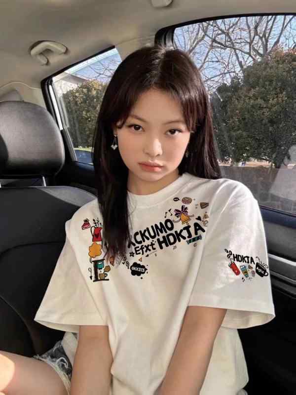 Rakuten - Tシャツ 女性用 純棉 白 正肩 短袖 夏 ゆったり デザイン 半袖 上衣 トップス ルーズフィット アメリカンスタイル 吸湿速乾 通気性 コットン素材 軽量 普段使い 部屋着 シンプル カジュアル 春夏