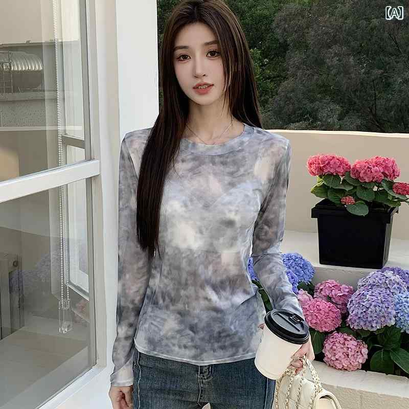 レディース 長袖 Tシャツ トップス 春夏 丸...の紹介画像2