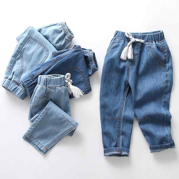 男の子 キッズ 夏用 牛仔パンツ 防蚊 軽量 通気性 伸縮性 柔軟 デニム素材 虫除け…