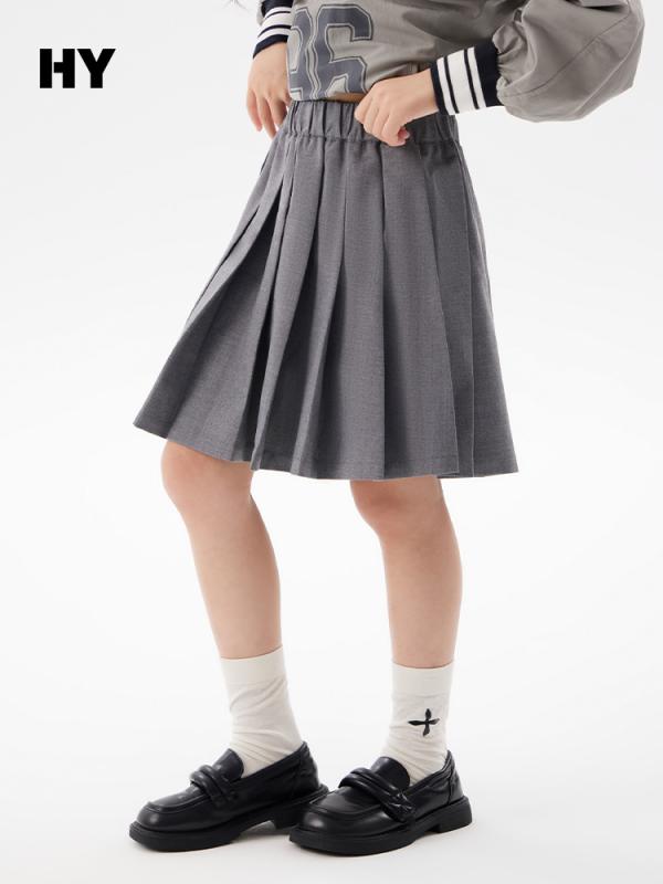 Rakuten - 女の子 スカート 春夏 子供用 韓国 スタイリッシュ プリーツスカート 中学生 大学生 夏服 ハーフスカート トレンド コットン 軽量 通気性 かわいい ピンク ブルー プリーツ フレア 普段使い 学校用 伸縮性 吸湿速乾