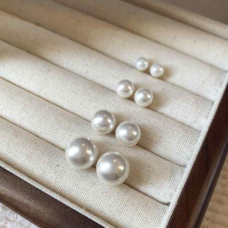 ピアス 女性用 シンプル パール 耳飾り 韓国 小ぶり 軽量 高級感 気質 シルバー アクセサリー 普段使い 華奢 デザイン スタイリッシュ ジュエリー