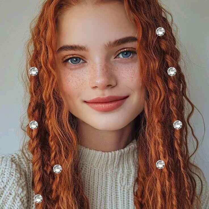 ヘアアクセサリー 女性用 キラキラ ジルコニア 装飾 小さめ ヘアクリップ 透明 シ...