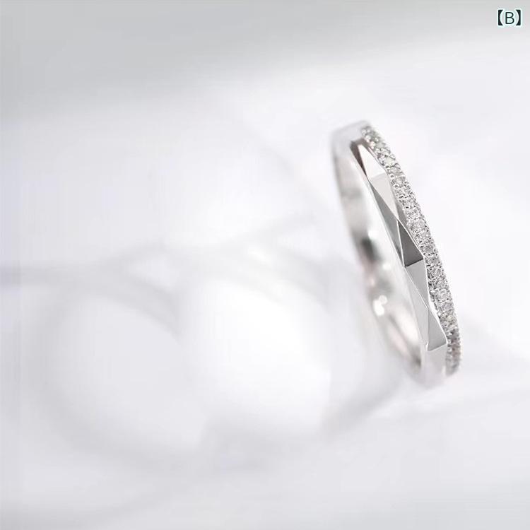 指輪 女性用 男性用 カップル用 婚約指輪 結婚指輪 銀925 ジルコニア ラブリング ...
