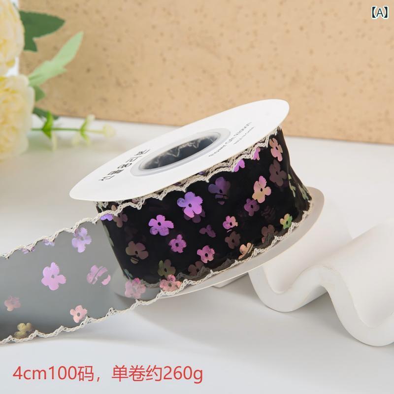 乐天商城 - リボン 布 手芸 DIY 材料 花束 包装 飾り アクセサリー 衣類 織り テープ レース 素材 かわいい デザイン 手作り クラフト ギフト ラッピング デコレーション アクセント コットン 軽量 柔らか