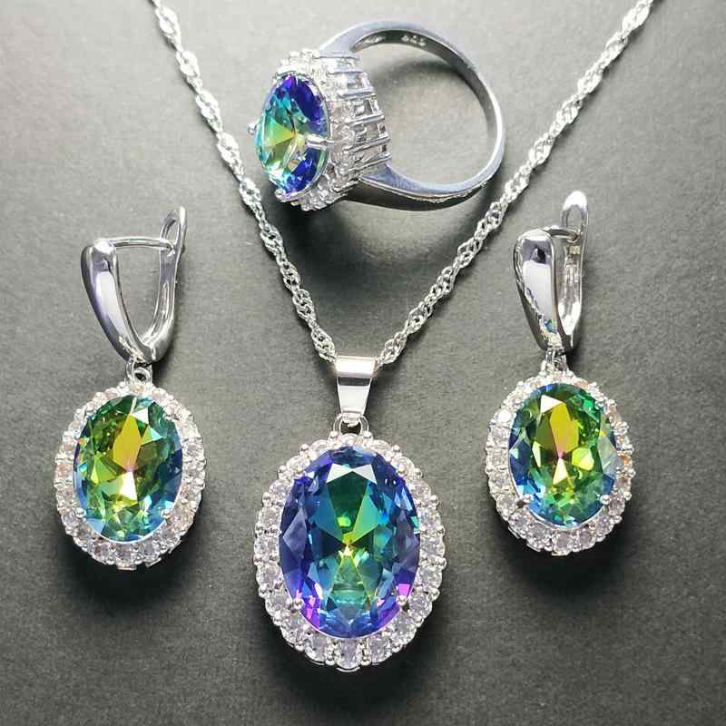 Cubic Zirconia - ジュエリー セット 女性用 指輪 ネックレス イヤリング 組み合わせ ジルコニア 装飾 輝き シンプル デザイン 普段使い ギフト 対応 アクセサリー コレクション キラキラ コーディネート 追加 華やか スタイリッシュ モダン 装い