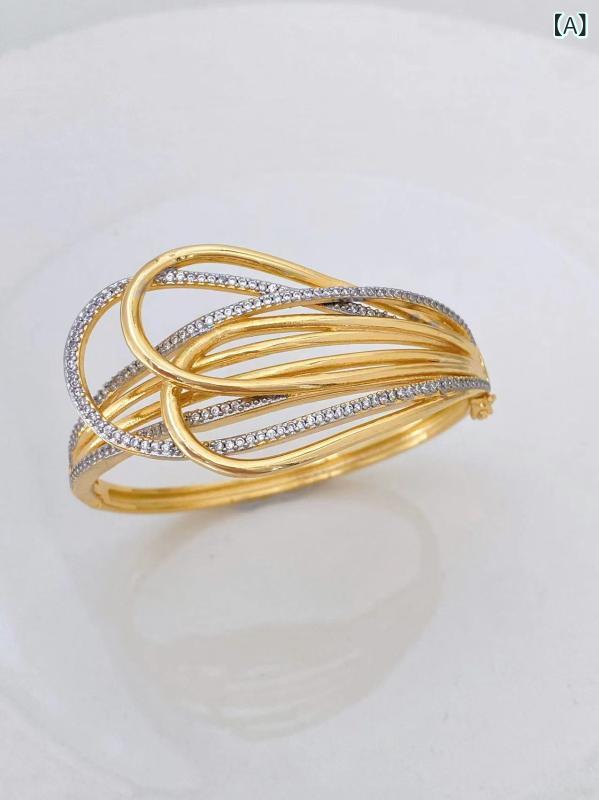Jewelry Set for Women: Wrist Bracelet, Ring, Earrings, Necklace, Zirconia, Electroplated 18K Gold Tone, Unique, Fashionable, Simple, Minimalist, Versatile, Everyday Wear, Elegant, Lightweight, Slim, Silver, Gold, Black Accessories