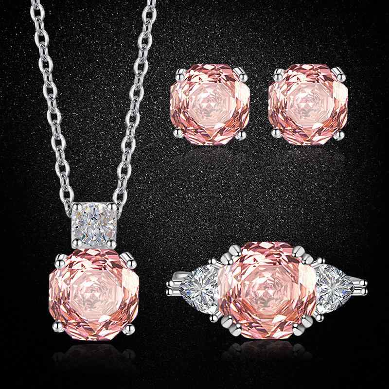 指輪 女性用 ローズカット 八角形 ミレニアムローズ アクアマリン ジルコニア ピンク グリーン パープル ローズモチーフ 華やか 輝き 高級感 普段使い 指輪 女性用 ローズカット 八角形 ミレニアムローズ アクアマリン ジルコニア ピンク グリー(4.0)