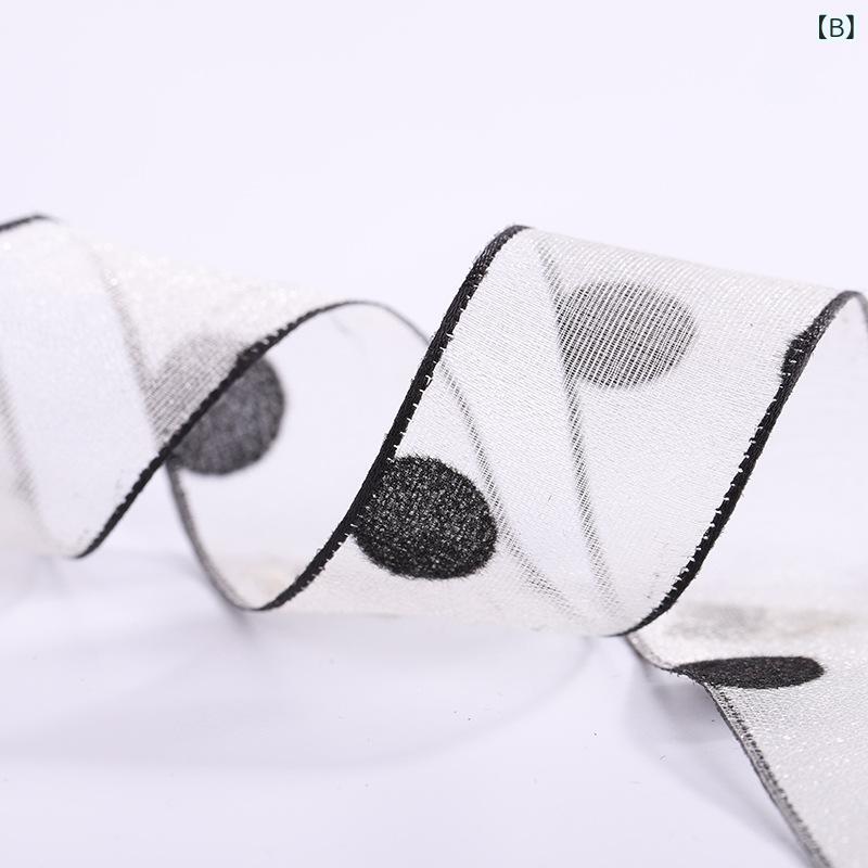 リボン テープ 織り帯 韓国 ベルベット フランネル ドット柄 光沢 雪ニット レース 生地 ヘアアクセサリー DIY 手芸 クラフト 服飾 裁縫 付属品 花柄 包装 飾り 糸 布 素材 柔らかい 光る 細幅 花モチーフ ギフトラッピング アクセント riverpaddy-11233305 リバーパディ サンプル画像3