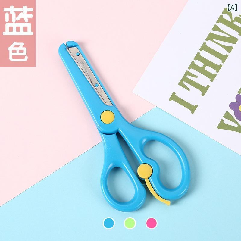 子供用 安全 ハサミ 幼児用 防挟み 弾力 プラスチック 学生用 手工芸 工作用 軽量 ...