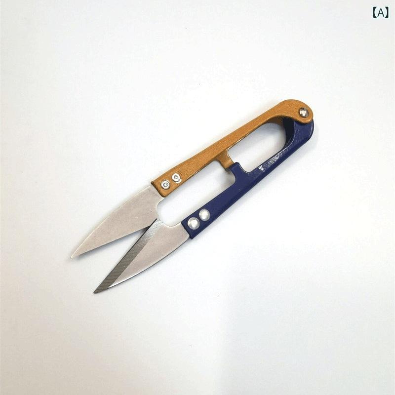 リバーパディのハサミ 手持ち 二色柄 ガーズ素材 家用 工場用 不锈钢 コンパクト 小型 軽量 日常使い キッチン 裁縫 ステンレス 耐久性 安全設計 滑り止め 精密カット 家庭用 業務用｜アングル2