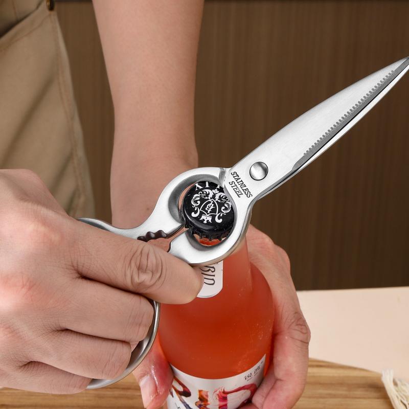 電動工具 - キッチン ハサミ ステンレス 鋼製 多機能 セパレート式 強力 葫芦型 鶏骨 魚骨 食品用 軽量 耐久性 調理 便利 ツール