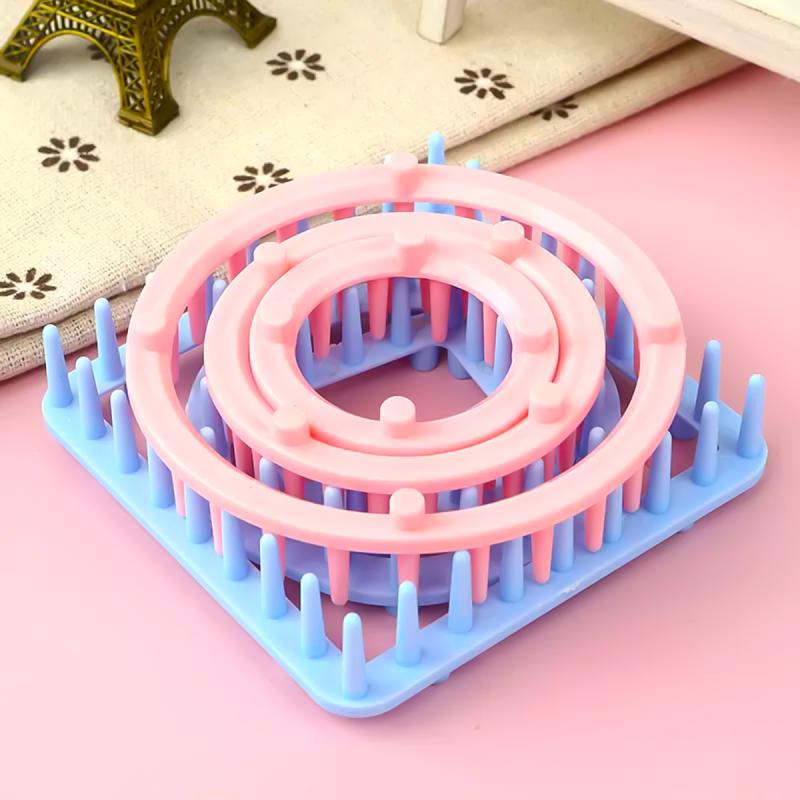 Needles - 編み物 DIY 手芸ツール 方形 毛糸 編み器 花編み 球編み 花ネット 方形編み器 手編み 手作り クラフト 編み針 毛糸巻き 手芸キット 木製 軽量 家庭用 初心者向け 手芸用品 ハンドメイド アクセサリー作り 編み物道具