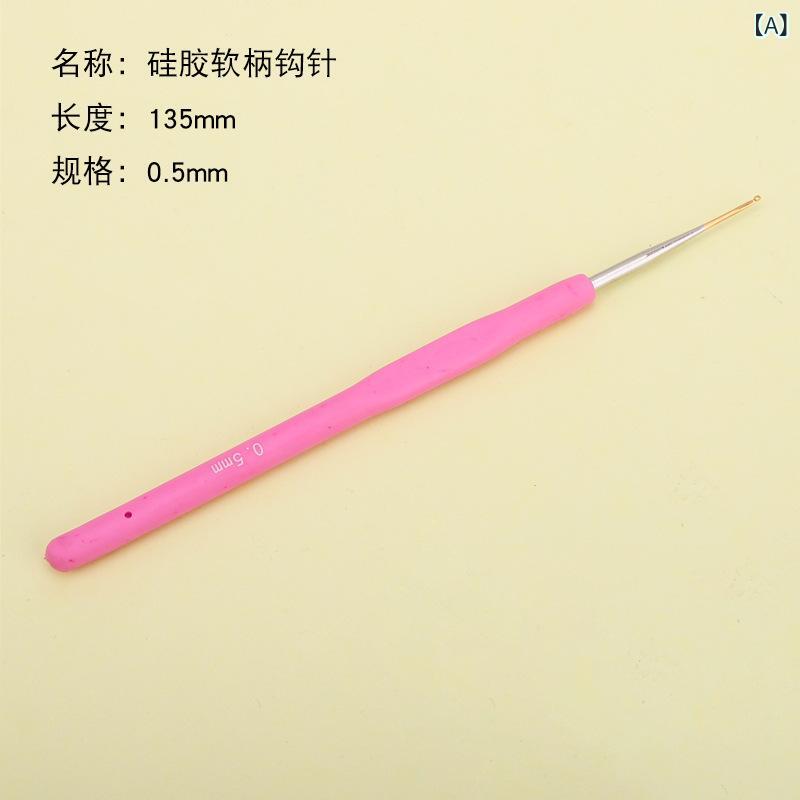 Needles - 編み針 家用 手芸 手作り DIY 毛糸 編み物 工具 クロシェット針 靴 帽子 編み針 金メッキ加工 卸 軽量 伸縮性 綿 初心者向け 普段使い カラフル カジュアルスタイル