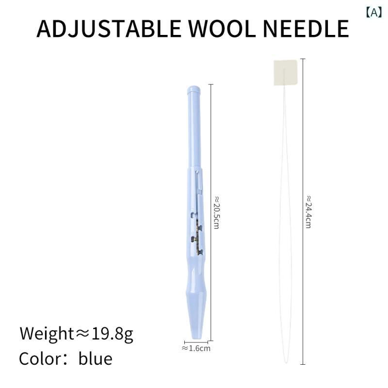Needles - 刺繍針 セット 毛糸 手芸 DIY 刺し子 道具 プラスチック 柄 調整可能 筆
