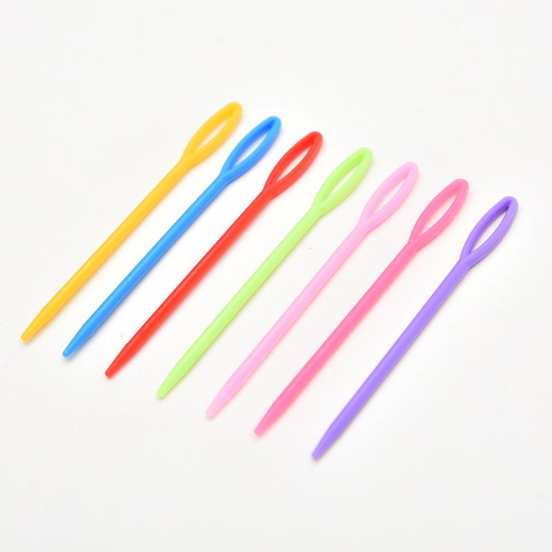 Needles - 編み物工具 プラスチック毛糸針 ABS樹脂製 手縫い針 手芸用品 編み針セット 軽量耐久 初心者向け 普段使い カラーバリエーション
