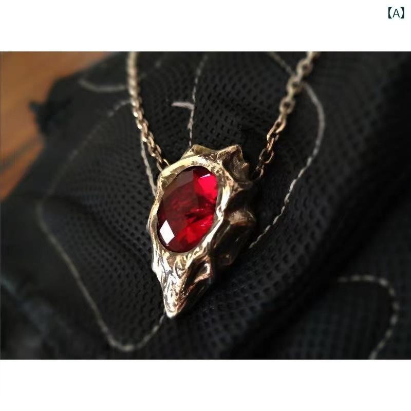 リバーパディのペンダント ネックレス 守護 護符 復古 ユニーク 軽量 高級感 インスピレーション ファッション ベーシック コーディネート アクセサリー メンズ レディース ユニセックス ゴールド シルバー チェーン シンプル スタイリッシュ 日常使い ギ｜アングル2