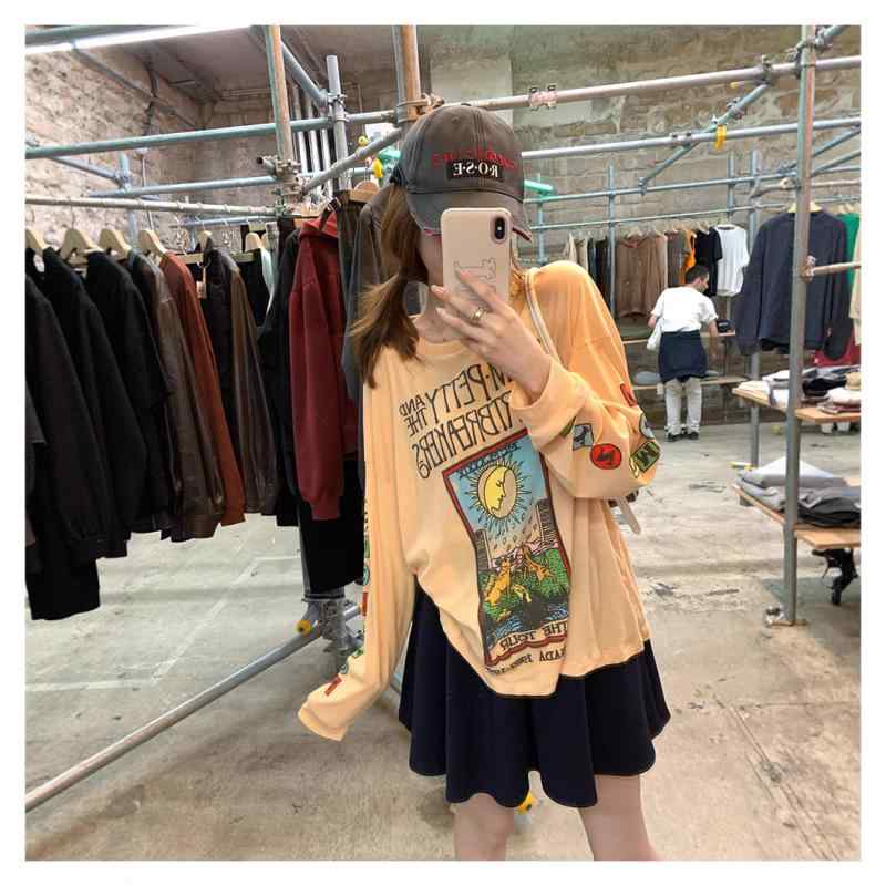 Rakuten - Tシャツ 女性用 私服 ミルクイエロー かわいい 発泡プリント 防晒 接触冷感 綿素材 軽量 吸湿速乾 通勤 普段使い 春夏 ブラック ピンク系 アイボリー