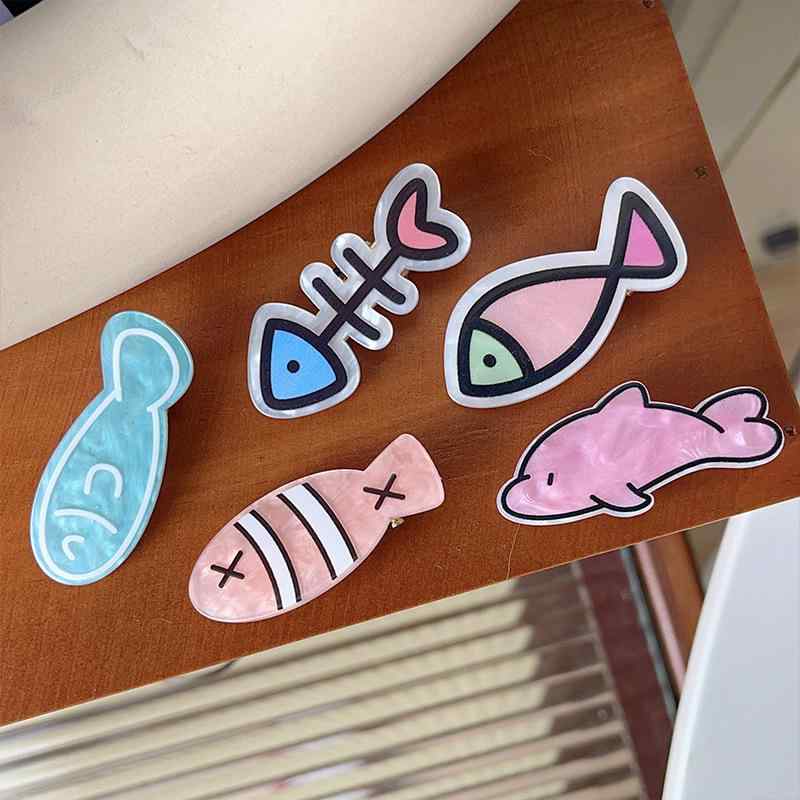 ヘアクリップ かわいい 魚骨 学生用 趣味 少女向け インスタ 刘海 固定 サイド ピン 金属 細かい 髪飾り アクセサリー