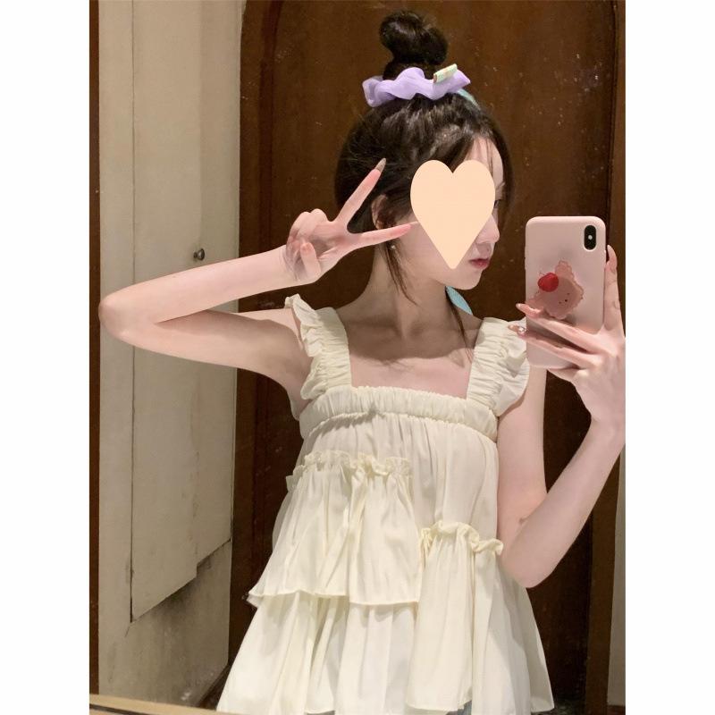レディース ブラウス 春夏 薄手 ボヘミアン 袖 フリル かわいい ドルマン袖 オープンカラー ゆったり スリム レイヤード コットン コッ..