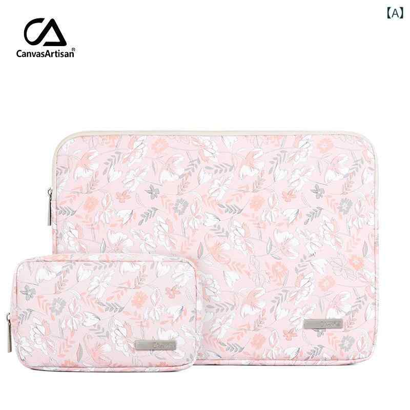 PCケース パソコンバッグ タブレットケース 男女兼用 鞄 収納ポーチ セット 持ち運び 耐衝撃 PUレザー 合成皮革 エンボス加工 プリント柄 撥水加工 デジタルガジェットケース アクセサリーポーチ 整理整頓 ビジネス 出張 通勤 通学 オフィス 軽量 riverpaddy-11654451 リバーパディ サンプル画像2