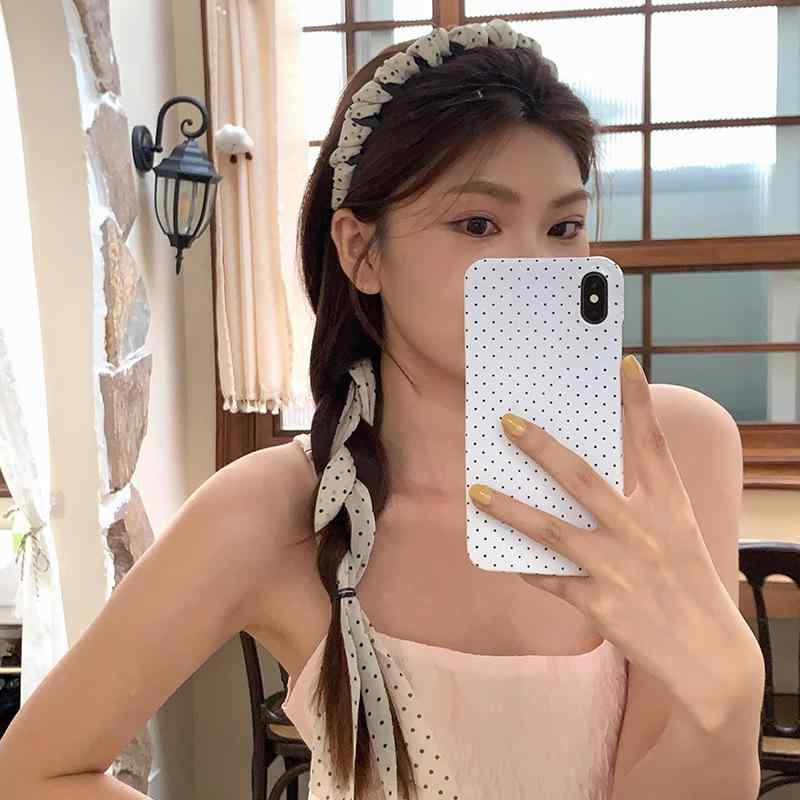 カチューシャ レディース ヘアアクセサリー ヘアバンド 水玉 ドット柄 リボン フランス エレガント 髪飾り ヘアアレンジ まとめ髪 髪留め 洗顔用 普段使い デイリー 通勤用 通学用 アウトドア お出かけ 発表会 おしゃれ かわいい きれいめ