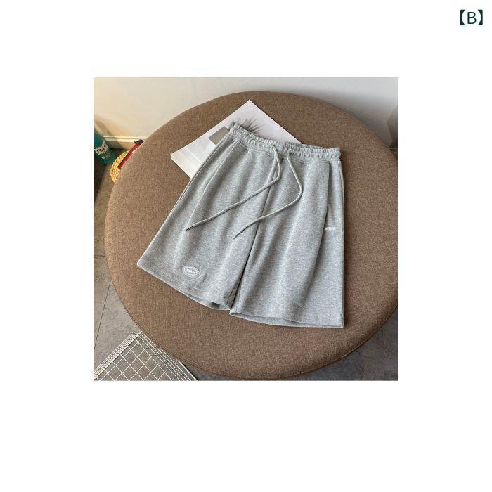 リバーパディのレディース ショートパンツ 夏 春夏 女性用 運動 ショーツ 百搭 ワイドレッグ ハイウエスト スリムフィット イン 外出着 中丈 ショーツ ゆったり シルエット 軽量 吸湿速乾 コットン混 綿素材 カジュアル レジャー 普段使い 通勤 通学 アウトド｜アングル3