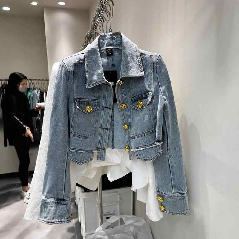 ジャケット レディース デニムジャケット アウター Gジャン ショート丈 デニムコー...