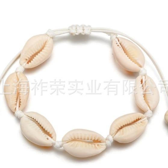 ブレスレット レディース 天然貝殻 手作り ハンドメイド 編み込み バングル 夏らしい ハワイアンテイスト ビーチアクセサリー 海 リゾート小物 個性的 デザイン カジュアル デイリーユース マリンスタイル ギフト アクセント 季節感 存在感 爽やか フ