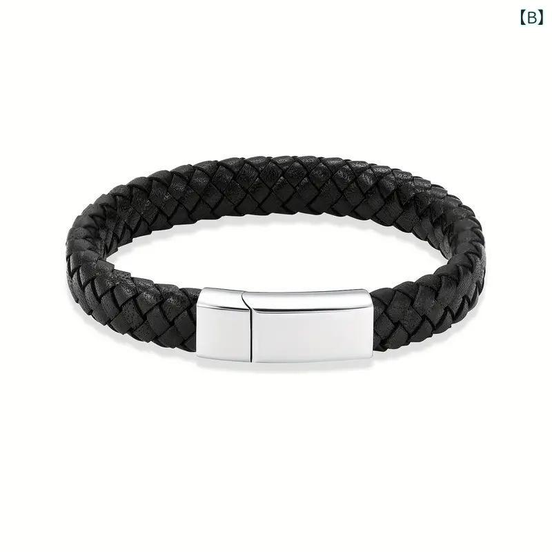 メンズ 骨灰入れ 手链 ブレスレット 開閉式 チタン 磁気バックル 手首 アクセサリー 男性用 軽量 耐久性 シンプル デザイン 普段使い シルバー グレー 調 通年 3