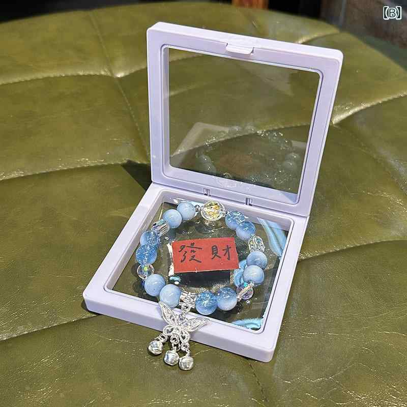 ブレスレット 女性用 国 グラデーション 琉璃ビーズ 蝶 流蘇 フラワー クォーツ アクセサリー かわいい 普段使い 軽量 カラフル 春夏 2