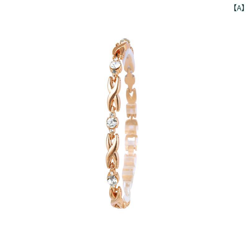 手首アクセサリー 女性用 ブレスレット 手首用 バングル チェーン ドロップ ブローチ ピン ストーン 装飾 ハンドメイド キラキラ ジュエリー ゴールド シルバー 普段使い ギフト 軽量 伸縮性 日常アクセ 2