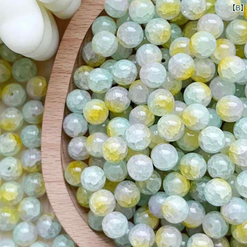 リバーパディのブレスレット 琉璃珠 アクセサリー パーツ 10mm ガラスビーズ DIY 手作り ハンドメイド 材料 古 和 クラシック 素材 装飾 ヘアアクセサリー 服飾 装飾品 ビーズ細工 手芸用品 オリジナル ジュエリーパーツ クラフト素材 伝統的 デザイン｜アングル3