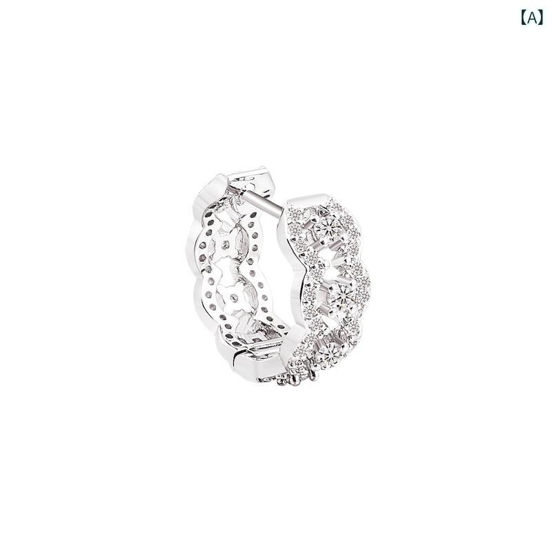 ピアス ピアス イヤリング メンズ レディース ヒップホップ 個性派 ジルコニア 耳...