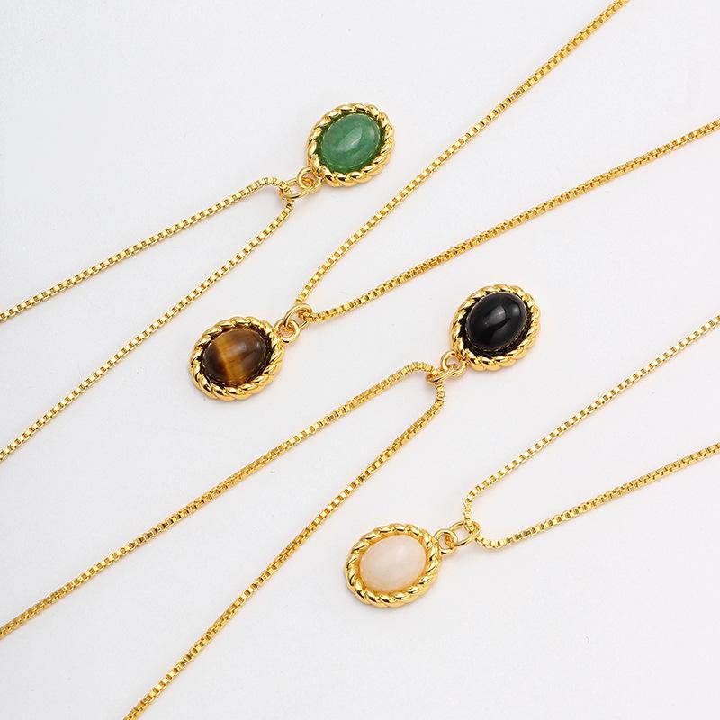 SWAROVSKI - ネックレス 女性用 秋冬 毛糸チェーン デザイン 高級感 電気メッキ加工 18Kゴールド ロックボーン ペンダント 鎖骨 チェーン 軽量 キラキラ 華やか ゴールド系 アクセサリー ファッション ジュエリー チェーン ネックレス