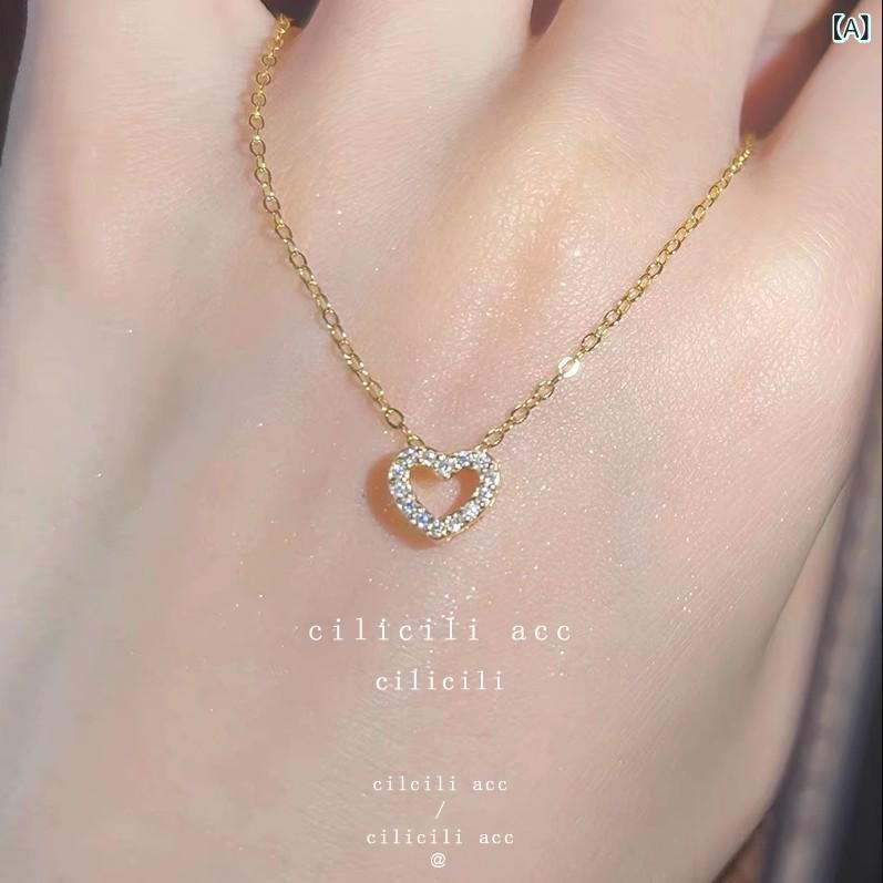 乐天商城 - ネックレス 女性用 デザイン セラミックビーズ カラフル 串珠 細工 ハートモチーフ レイヤード 鎖骨チェーン シンプル チョーカー 細身 日常使い 軽量 華奢 アクセサリー かわいい レイヤリング モダン