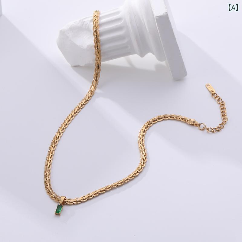 Beads - ネックレス ヴィンテージ シンプル ジルコニア 電気メッキ加工 龍骨チェーン クロスボーダー 女性用 アクセサリー ゴールド シルバー 細身デザイン 普段使い レイヤード 軽量 ファッション アクセント スタイリッシュ ユース ギフト トレンド アイテム