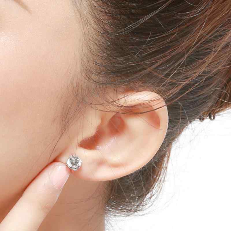 イヤリング ピアス ユニセックス ジルコニア スタッド ファッション アクセサリー ...