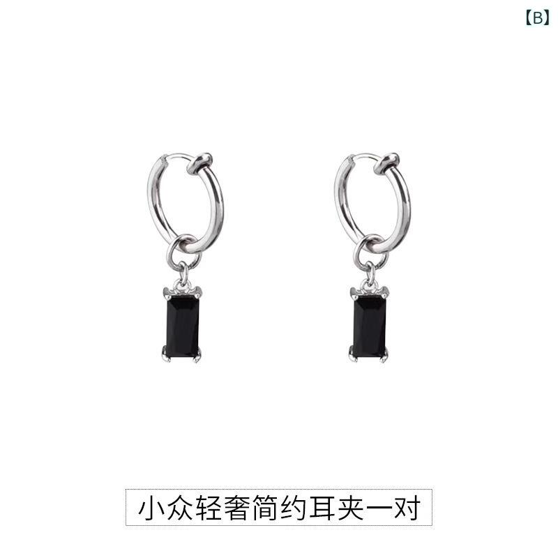 メンズ イヤーカフ 耳なし 耳クリップ 軽量 高級感 シンプル レトロ ドロップ ミニ...