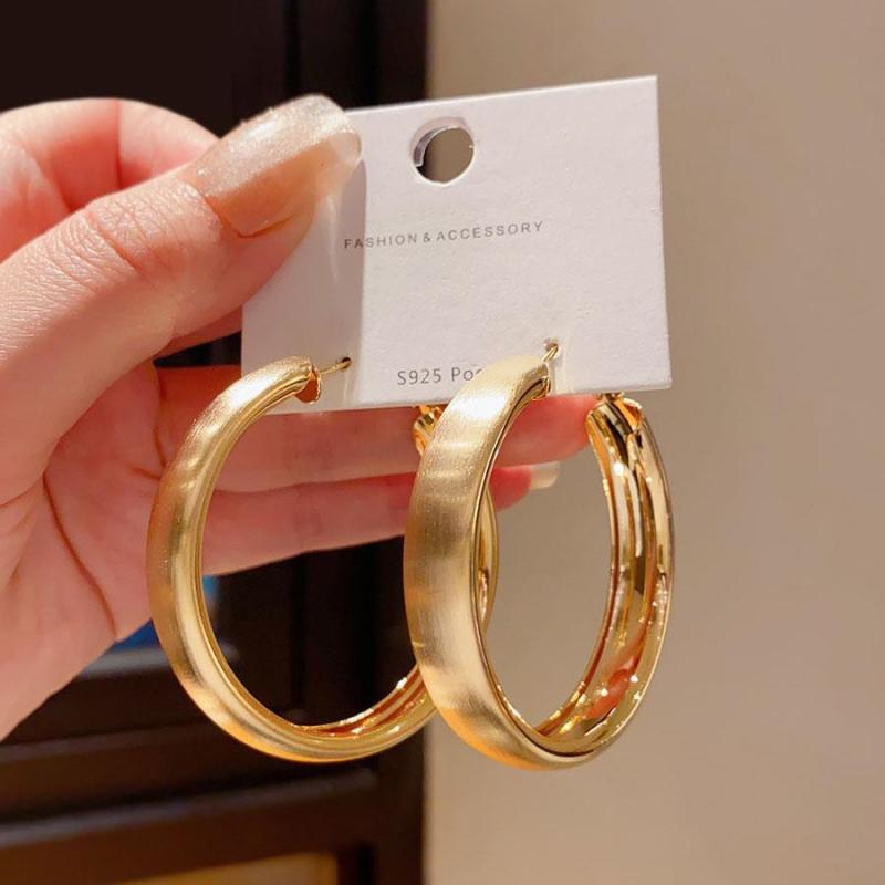 ピアス イヤリング メンズ レディース シンプル メタリック シルバー 円形 プチ ア...