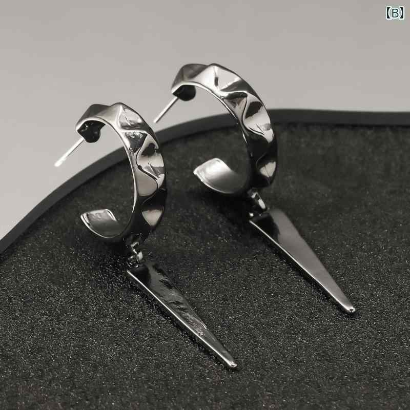 ピアス イヤリング メンズ シンプル ヒップホップ ファッション 個性 クロスボーダ...